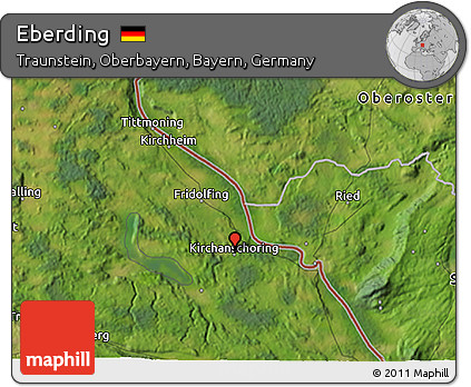 Satellite 3D Map of Eberding