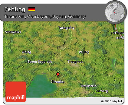 Satellite 3D Map of Fehling