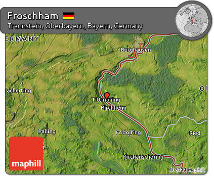 Satellite 3D Map of Froschham