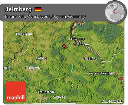 Satellite 3D Map of Helmberg