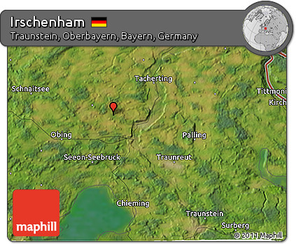Satellite 3D Map of Irschenham