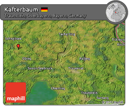 Satellite 3D Map of Kafterbaum