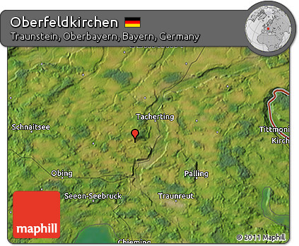 Satellite 3D Map of Oberfeldkirchen