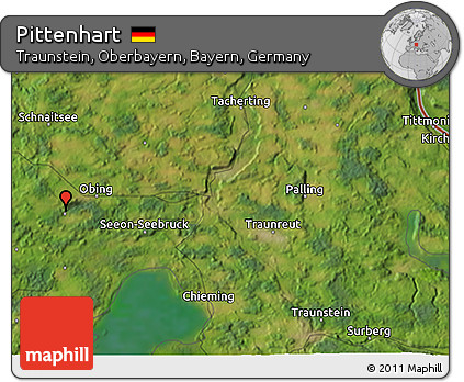 Satellite 3D Map of Pittenhart