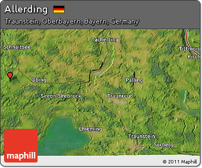 Satellite 3D Map of Allerding