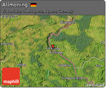 Satellite 3D Map of Allmoning