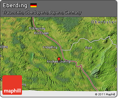 Satellite 3D Map of Eberding