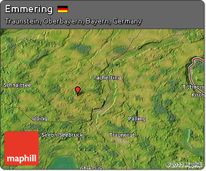 Satellite 3D Map of Emmering