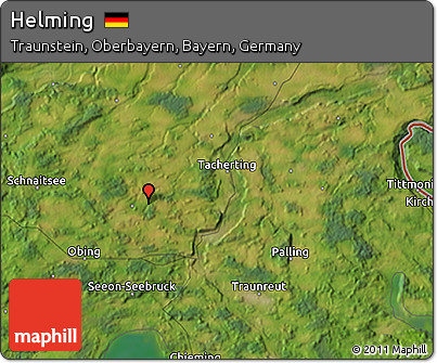 Satellite 3D Map of Helming