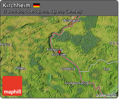 Satellite 3D Map of Kirchheim