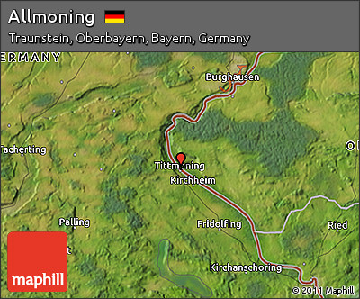 Satellite 3D Map of Allmoning