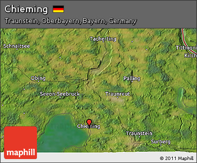 Satellite 3D Map of Chieming