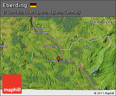 Satellite 3D Map of Eberding