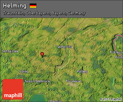 Satellite 3D Map of Helming