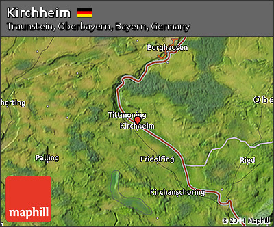 Satellite 3D Map of Kirchheim