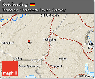 Shaded Relief 3D Map of Reicherting