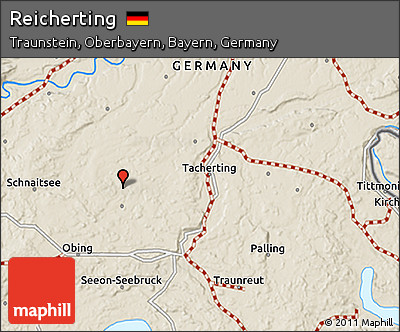 Shaded Relief 3D Map of Reicherting