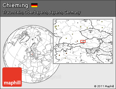 Blank Location Map of Chieming