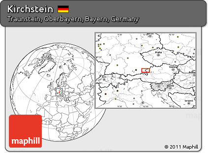 Blank Location Map of Kirchstein