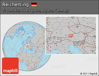 Gray Location Map of Reicherting