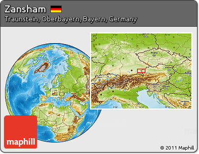 Physical Location Map of Zansham