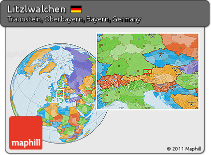 Political Location Map of Litzlwalchen