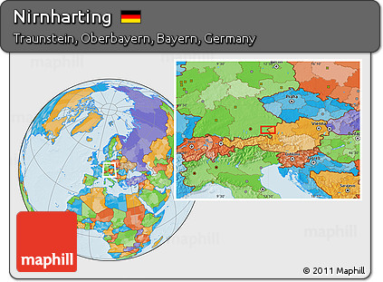 Political Location Map of Nirnharting