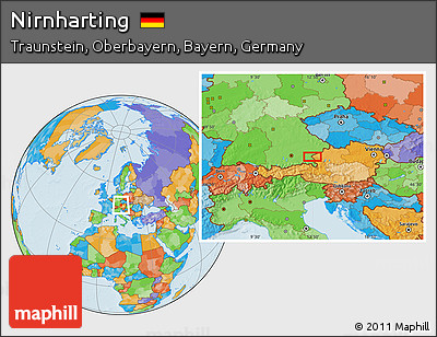 Political Location Map of Nirnharting