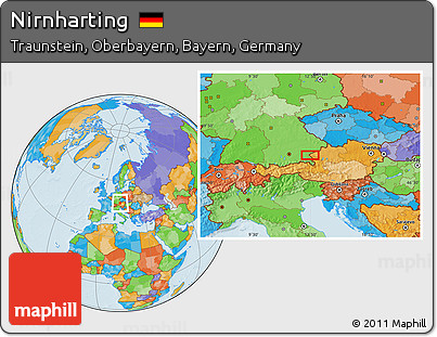 Political Location Map of Nirnharting