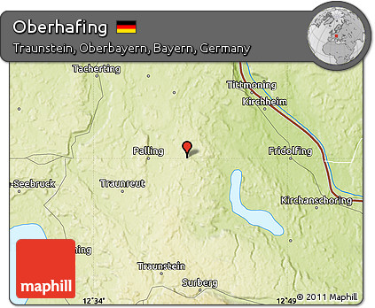 Physical Map of Oberhafing