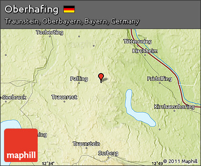 Physical Map of Oberhafing