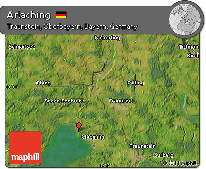 Satellite Map of Arlaching