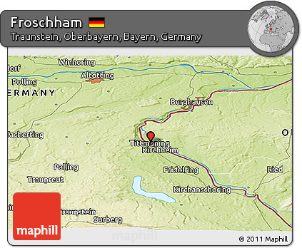 Physical Panoramic Map of Froschham