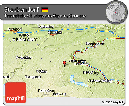 Physical Panoramic Map of Stackendorf