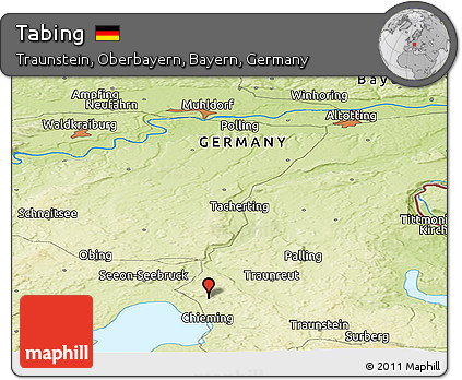 Physical Panoramic Map of Tabing