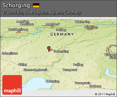 Physical Panoramic Map of Schörging