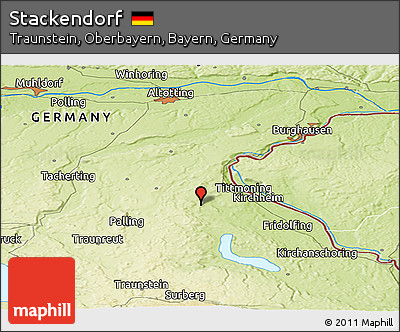 Physical Panoramic Map of Stackendorf