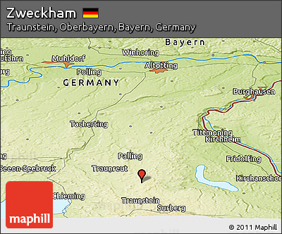 Physical Panoramic Map of Zweckham