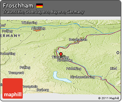 Physical Panoramic Map of Froschham