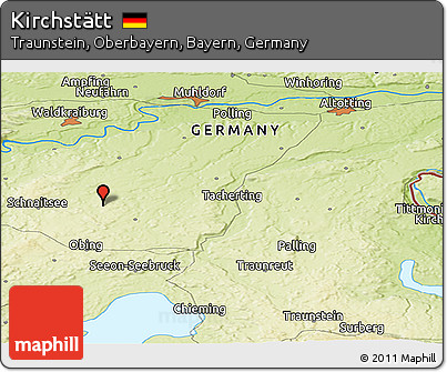 Physical Panoramic Map of Kirchstätt