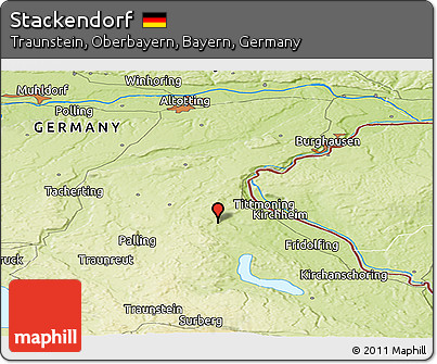 Physical Panoramic Map of Stackendorf