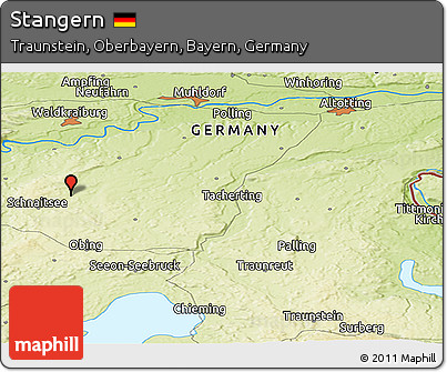 Physical Panoramic Map of Stangern