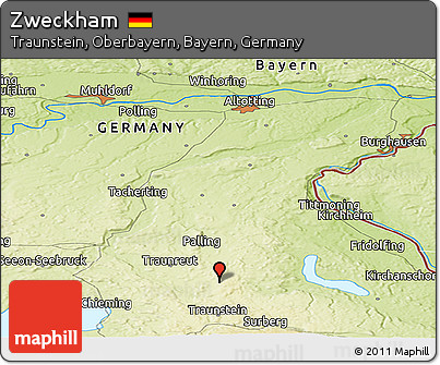 Physical Panoramic Map of Zweckham