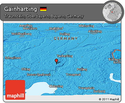 Political Panoramic Map of Gainharting