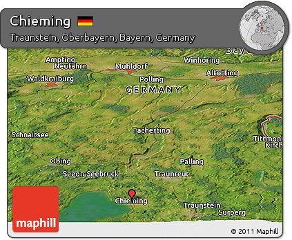 Satellite Panoramic Map of Chieming