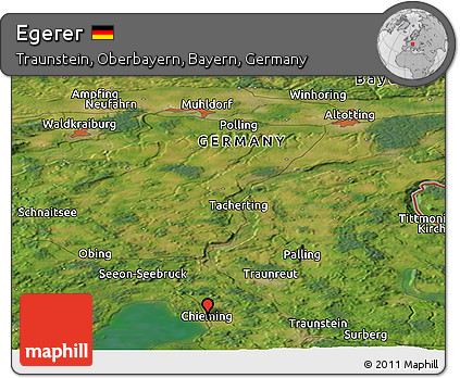 Satellite Panoramic Map of Egerer