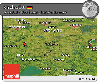 Satellite Panoramic Map of Kirchstätt
