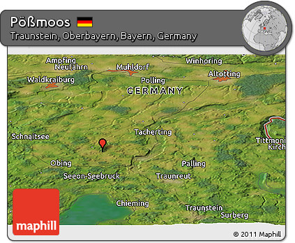 Satellite Panoramic Map of Pößmoos
