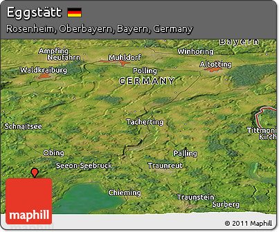 Satellite Panoramic Map of Eggstätt