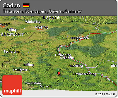 Satellite Panoramic Map of Gaden